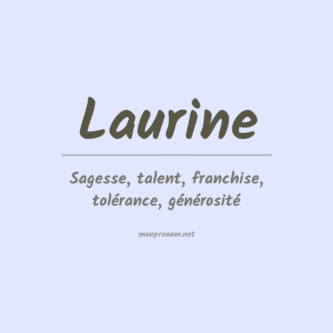 Prénom Laurine