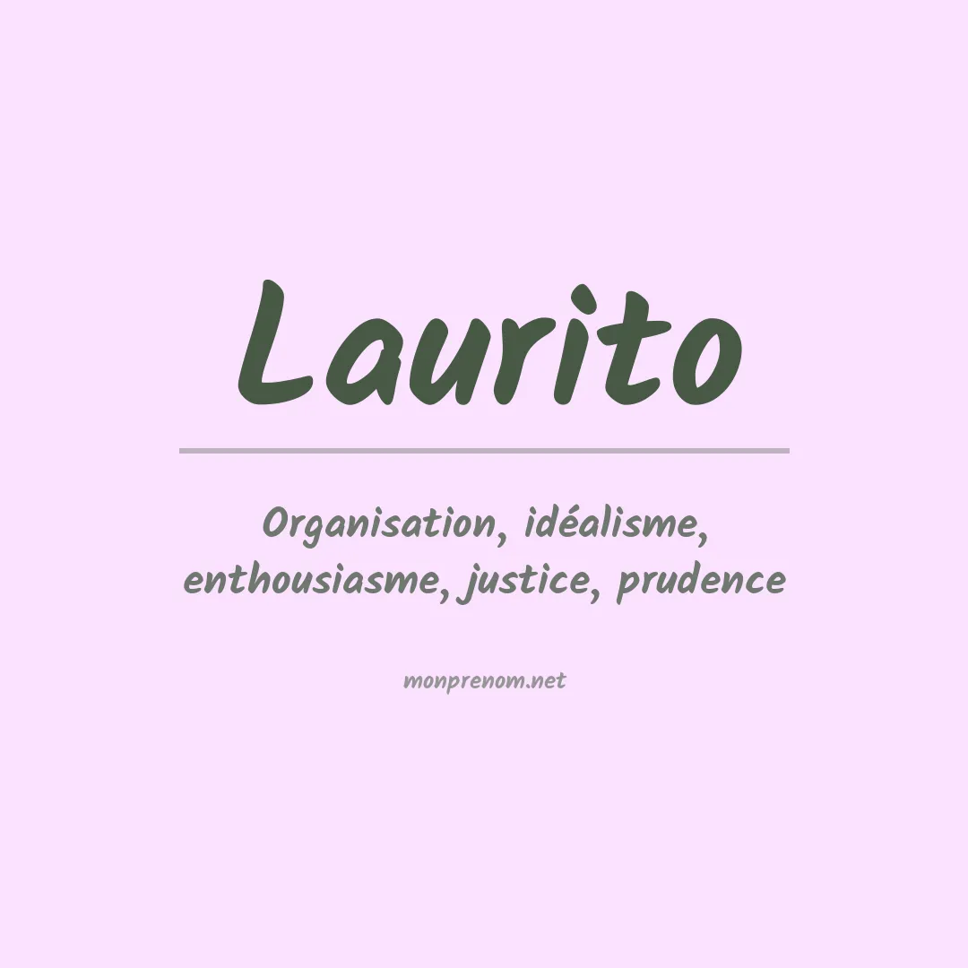 Prénom Laurito