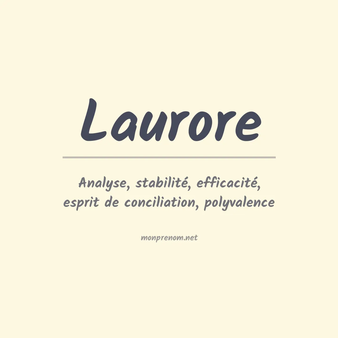 Signification du prénom Laurore