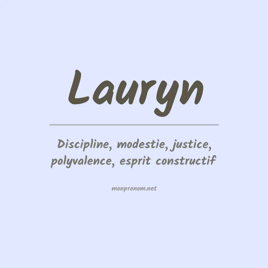 Prénom Lauryn
