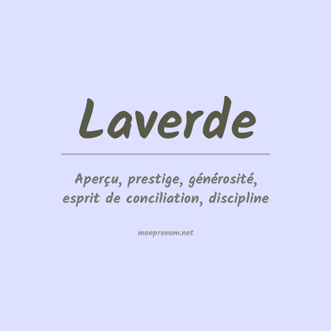 Prénom Laverde