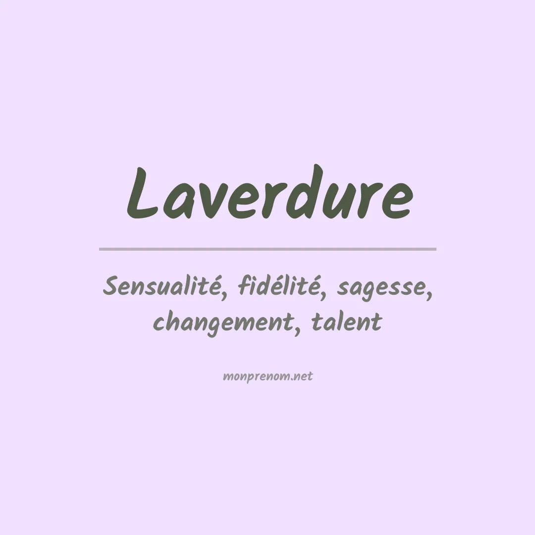 Prénom Laverdure