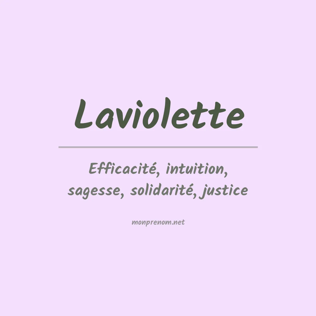 Prénom Laviolette