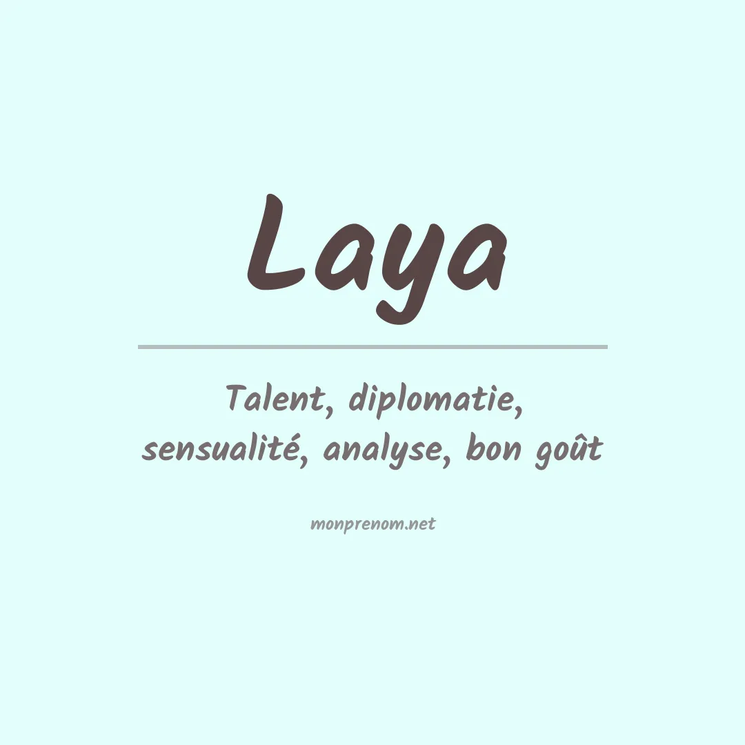 Prénom Laya