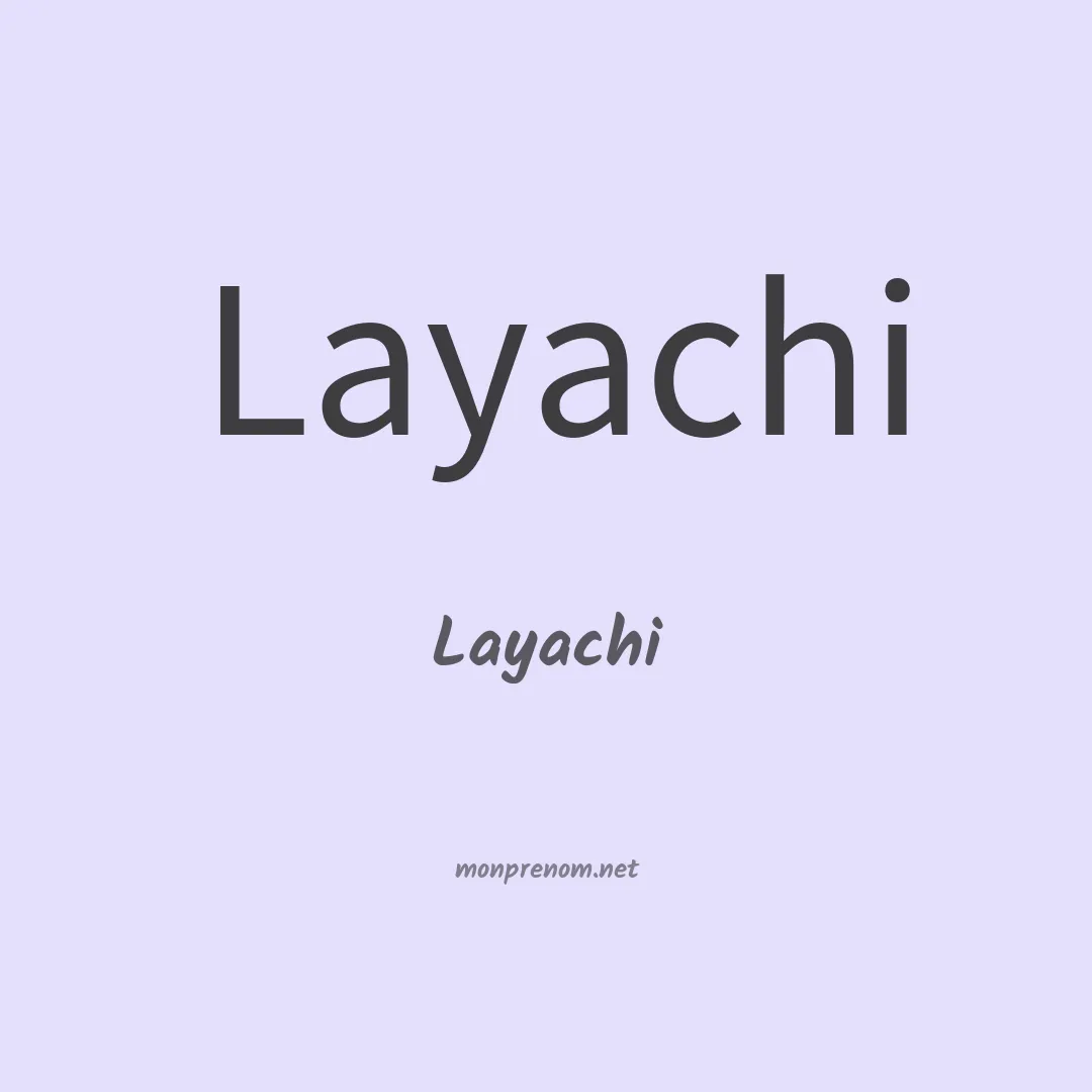 Layachi en chinois