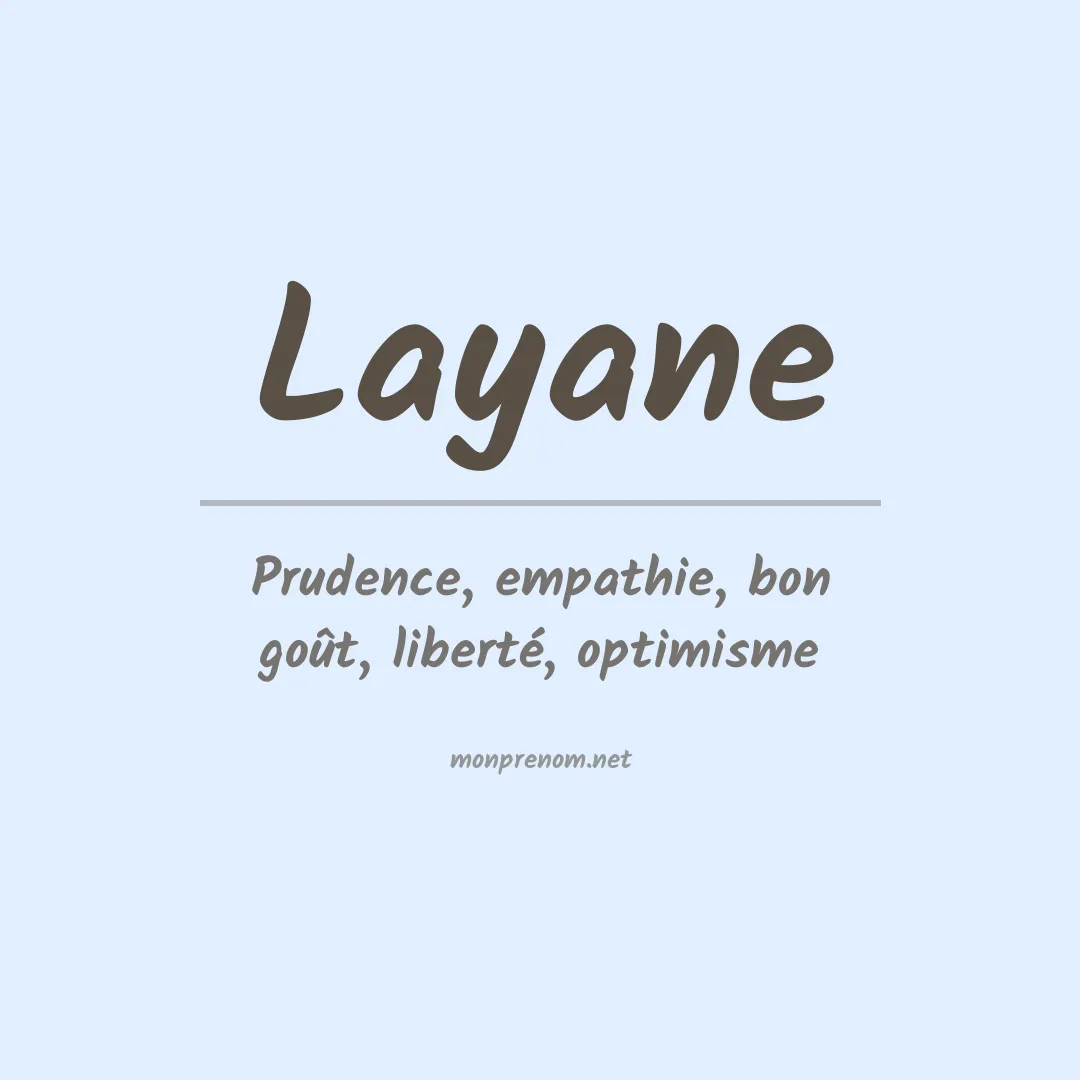 Prénom Layane