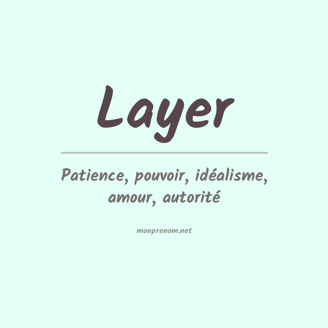 Prénom Layer