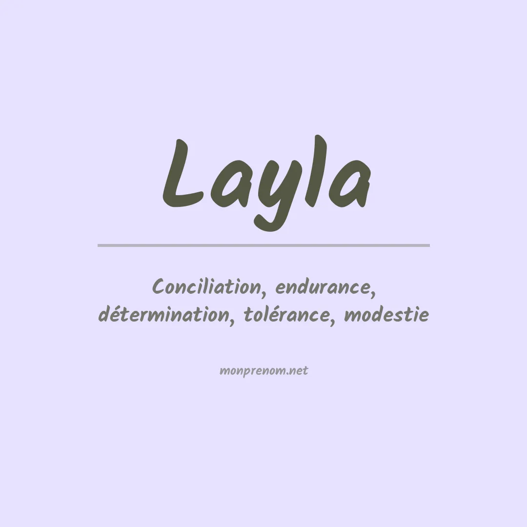 Signification du prénom Layla