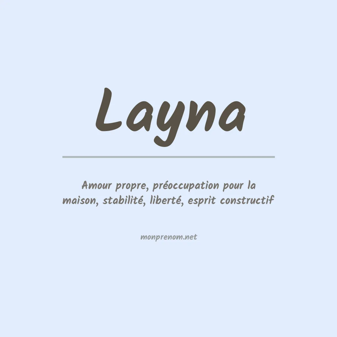 Prénom Layna
