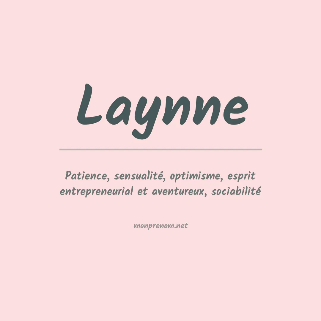 Prénom Laynne