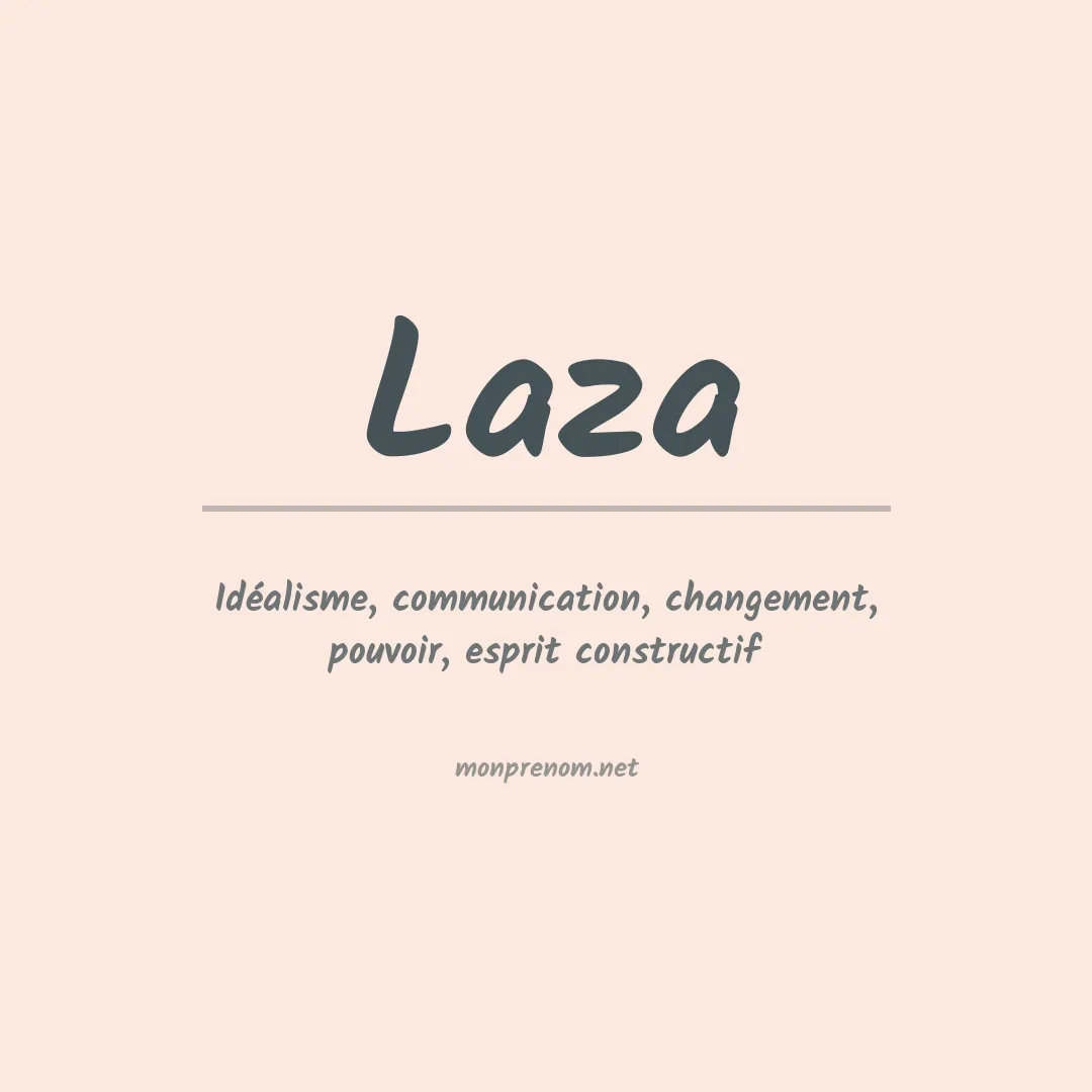 Prénom Laza