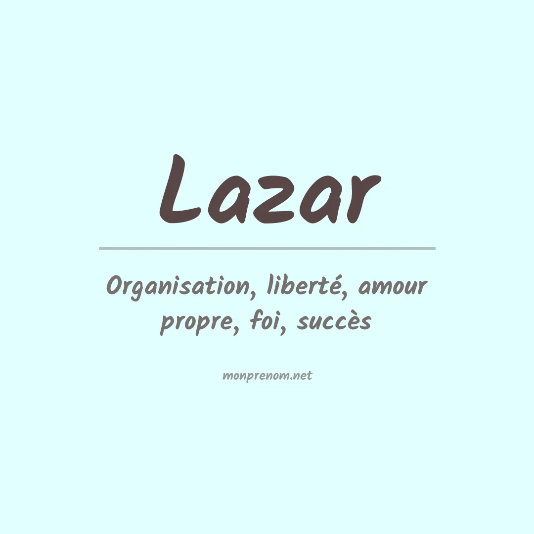 Prénom Lazar