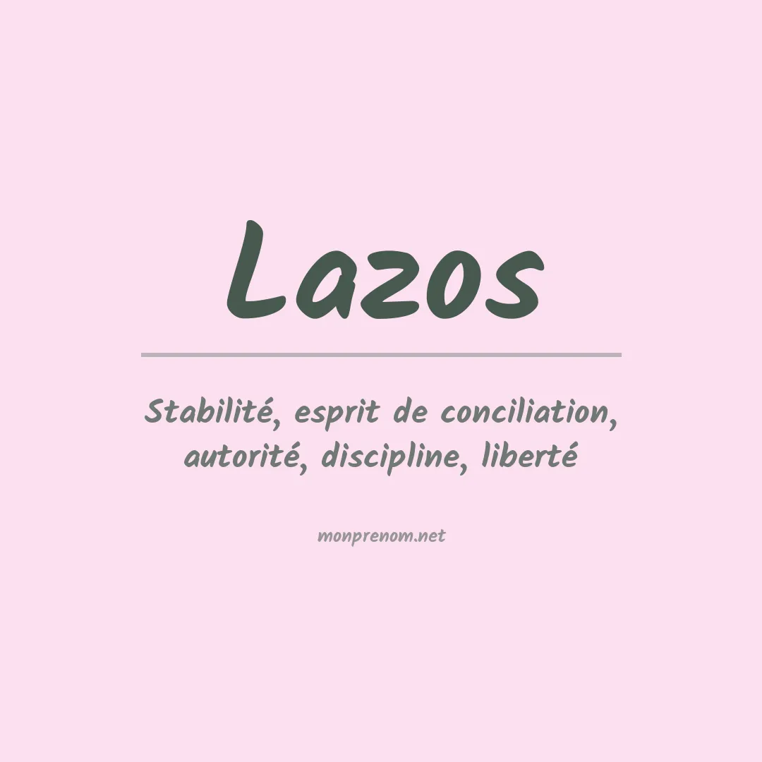Prénom Lazos