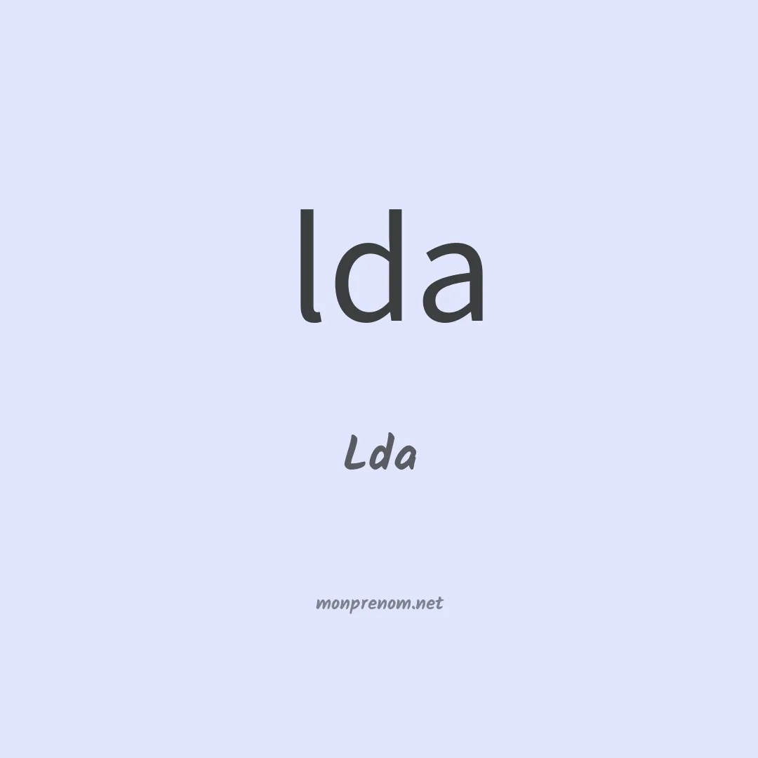 Lda en chinois