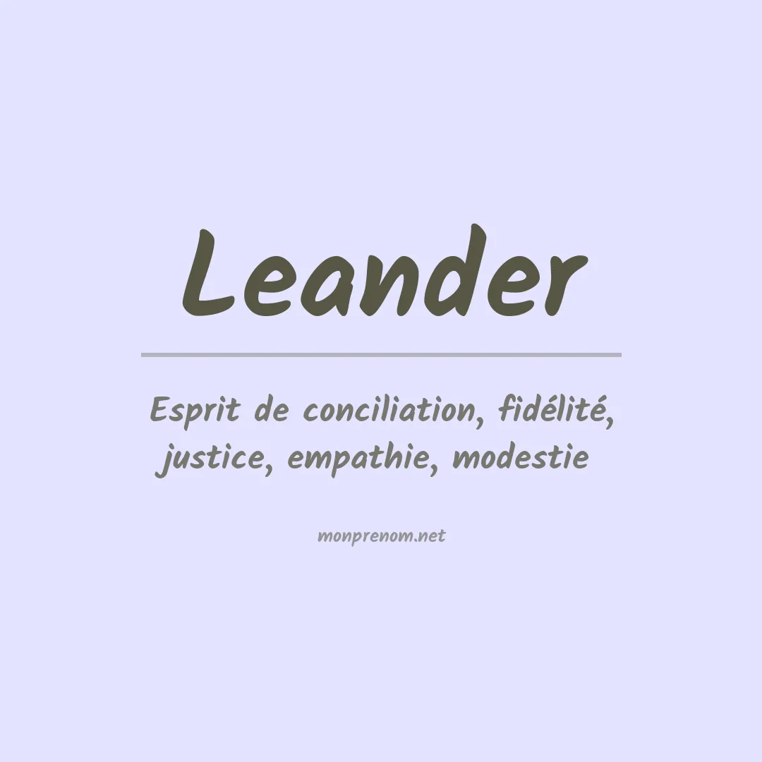 Prénom Leander