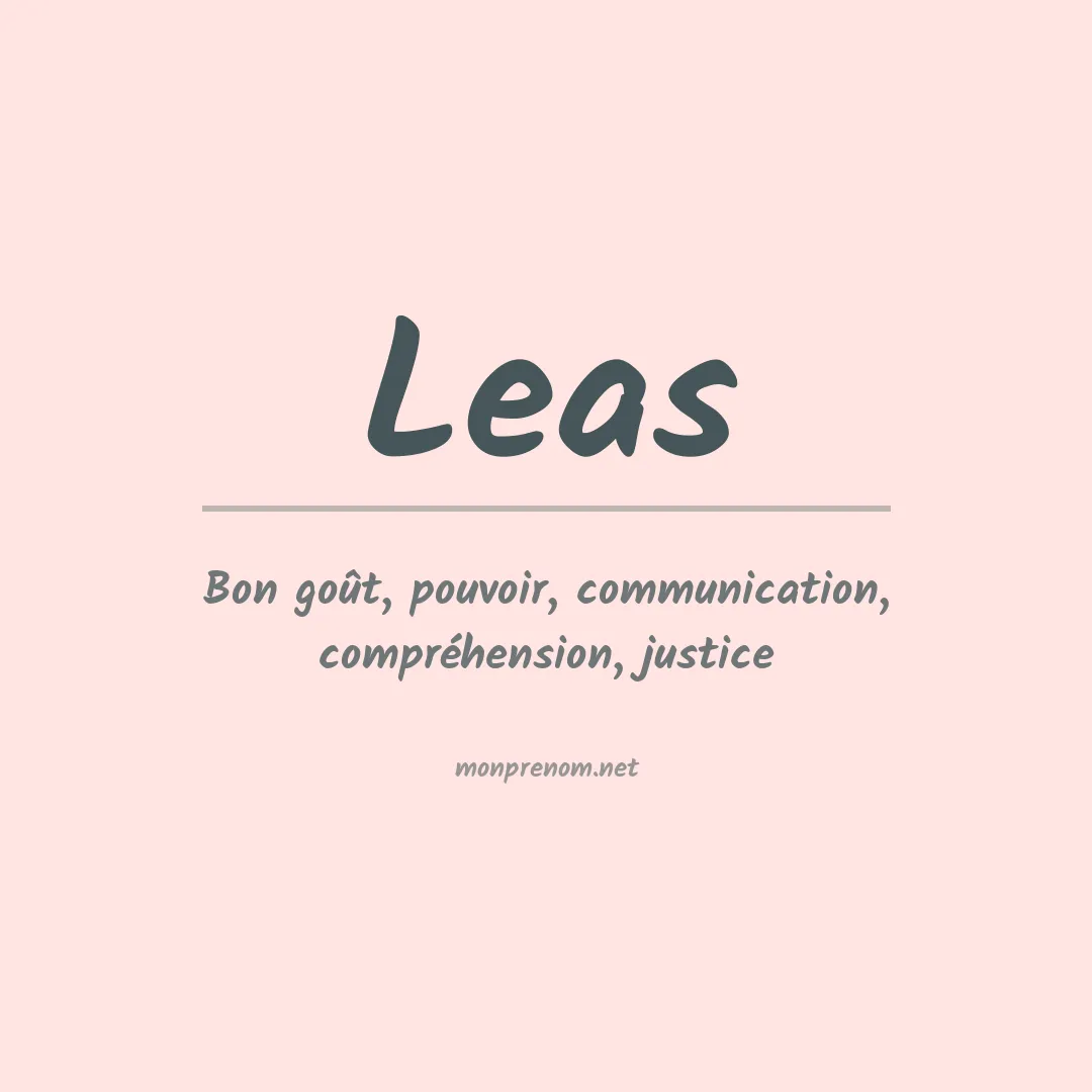 Prénom Leas