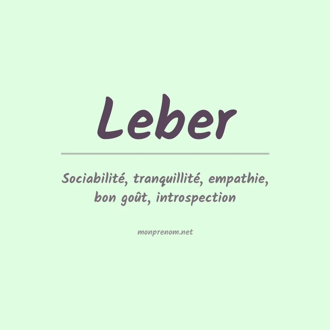 Prénom Leber