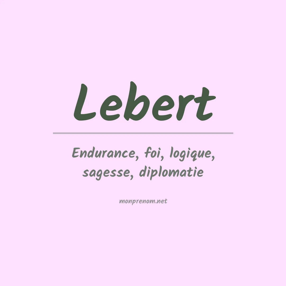 Prénom Lebert