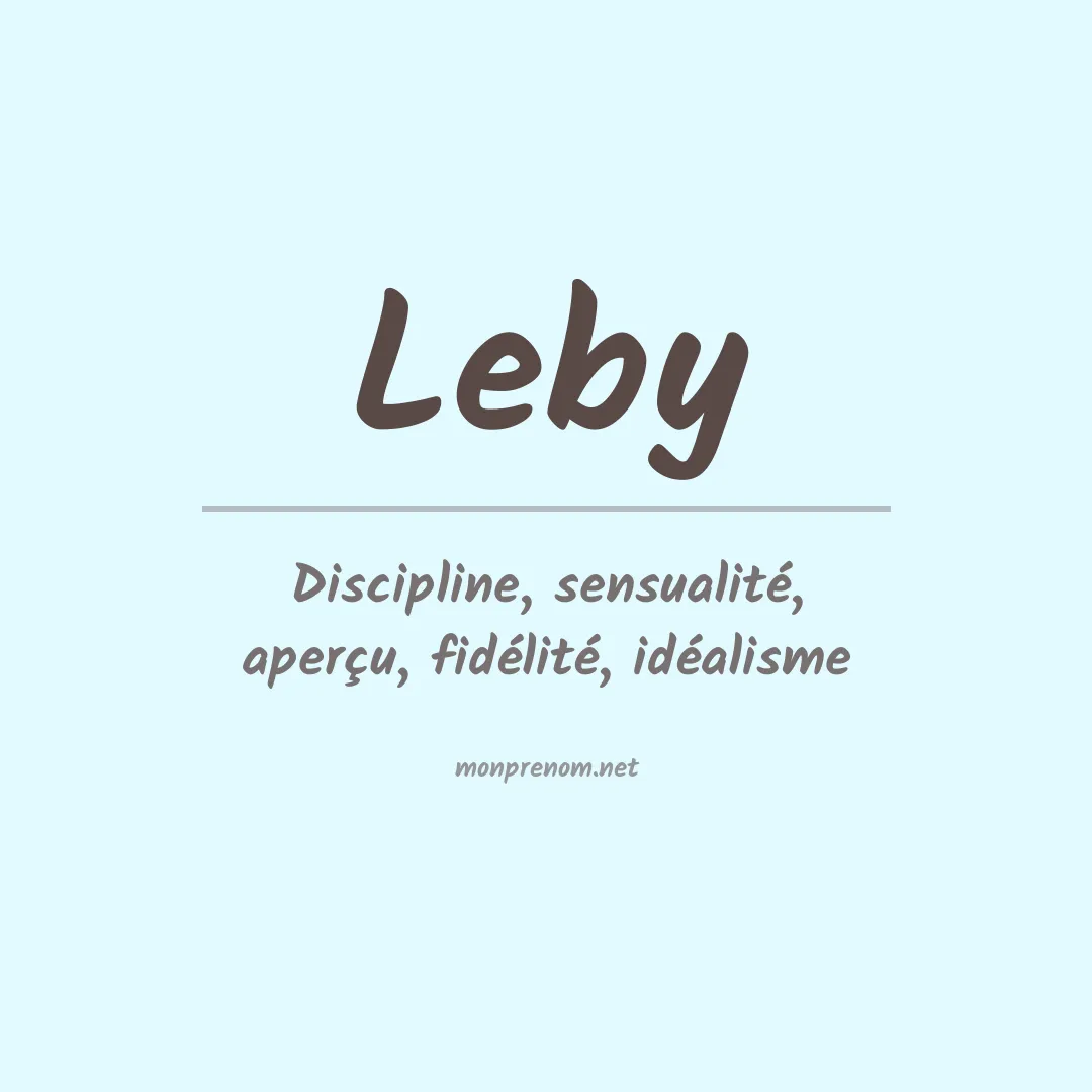 Signification du prénom Leby