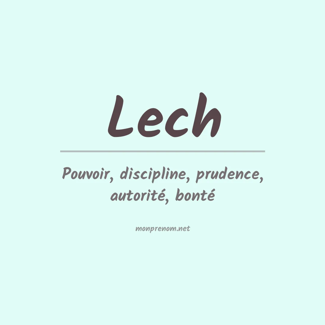Prénom Lech