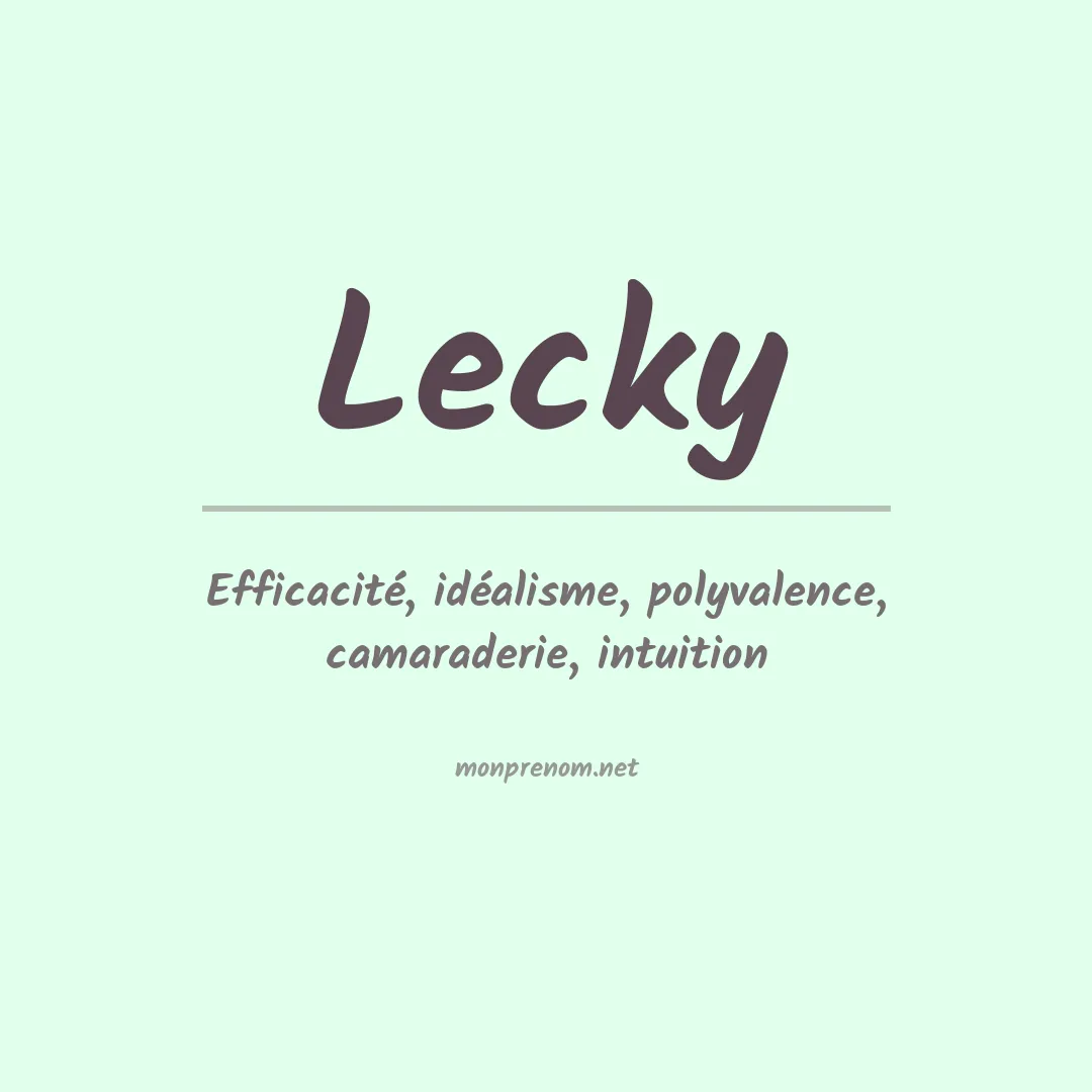 Prénom Lecky