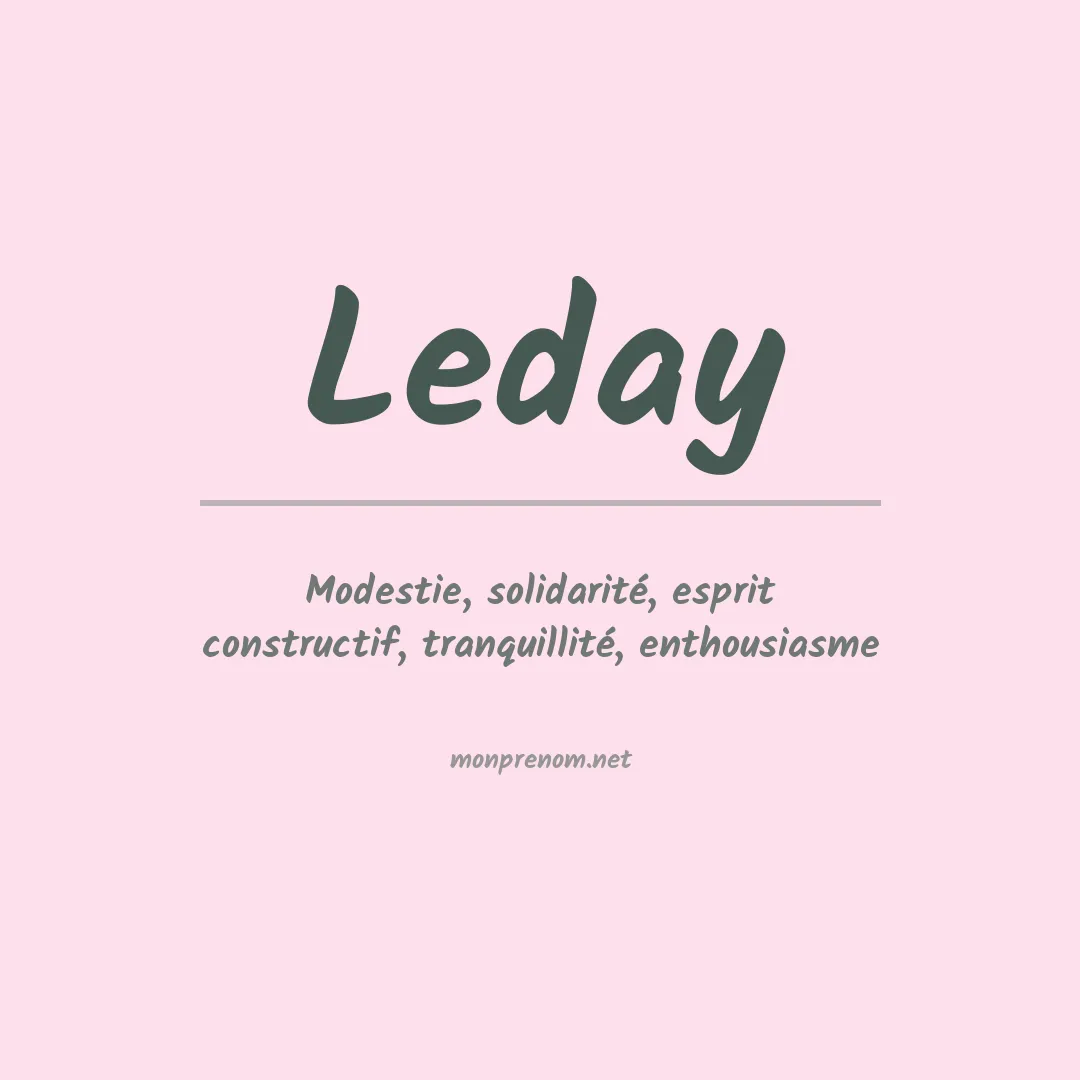 Prénom Leday