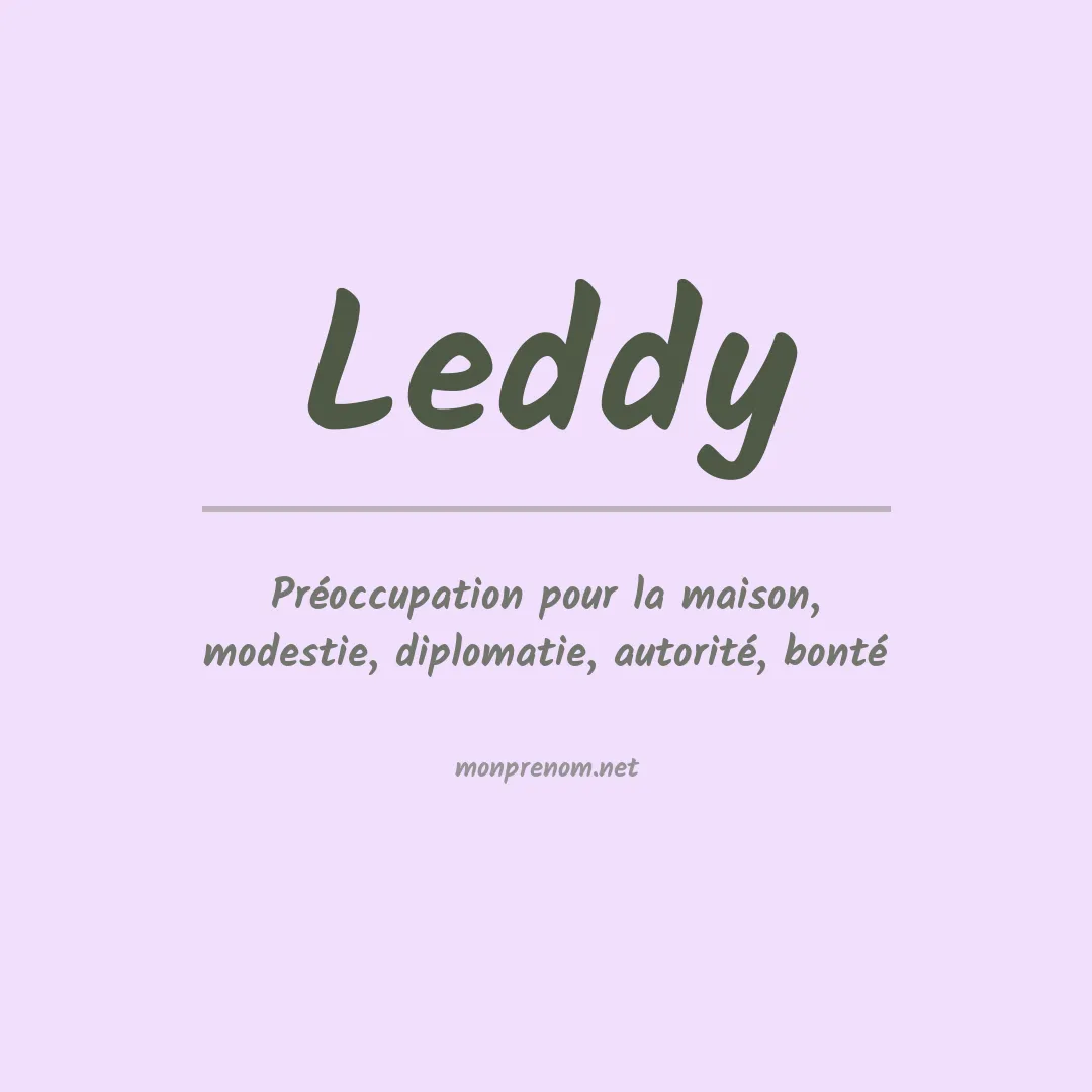 Prénom Leddy