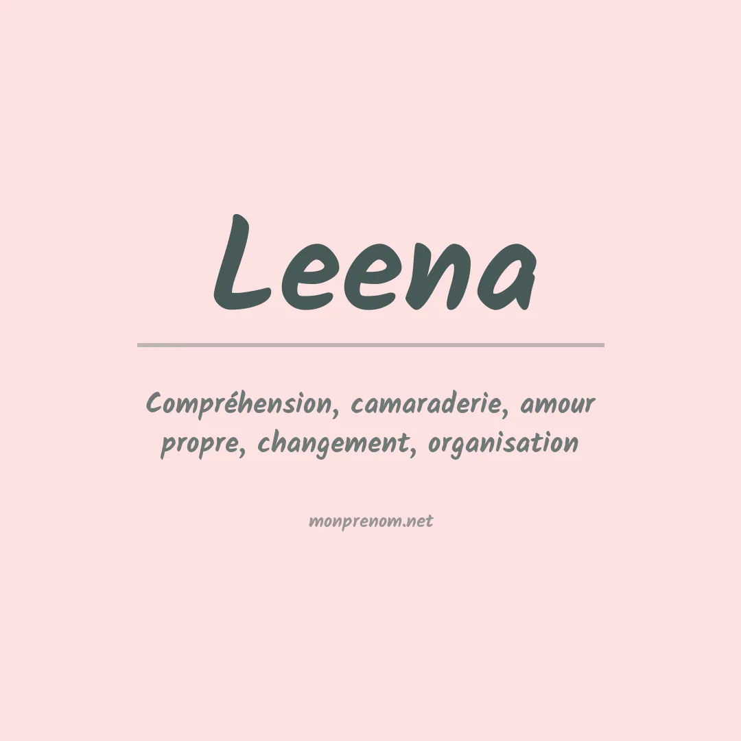 Prénom Leena