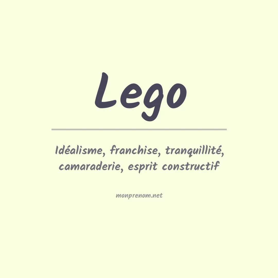 Prénom Lego