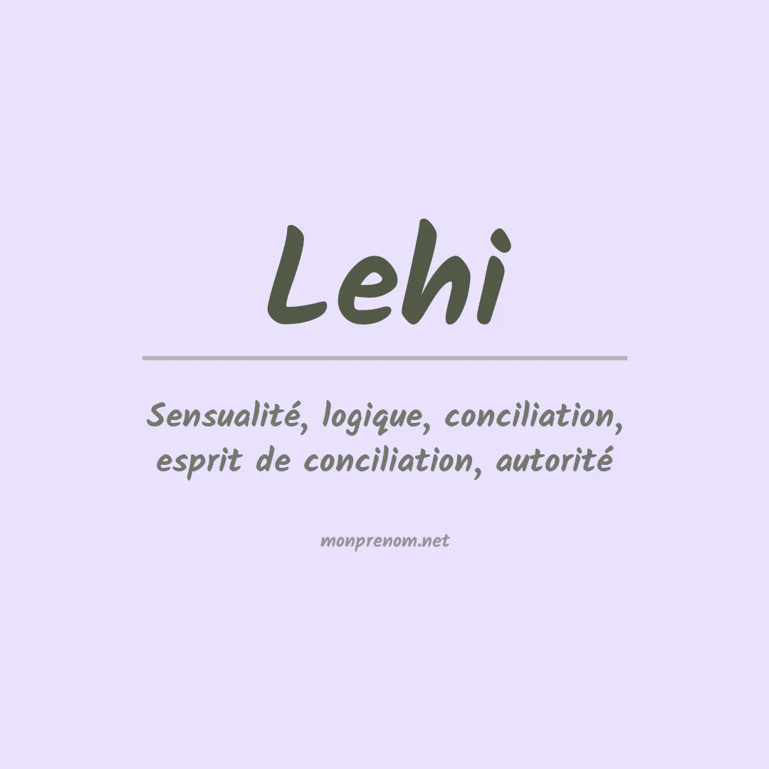 Prénom Lehi