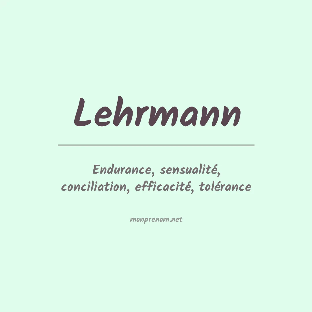 Prénom Lehrmann