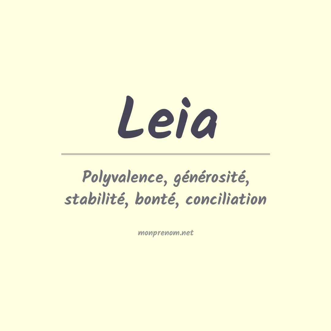 Prénom Leia