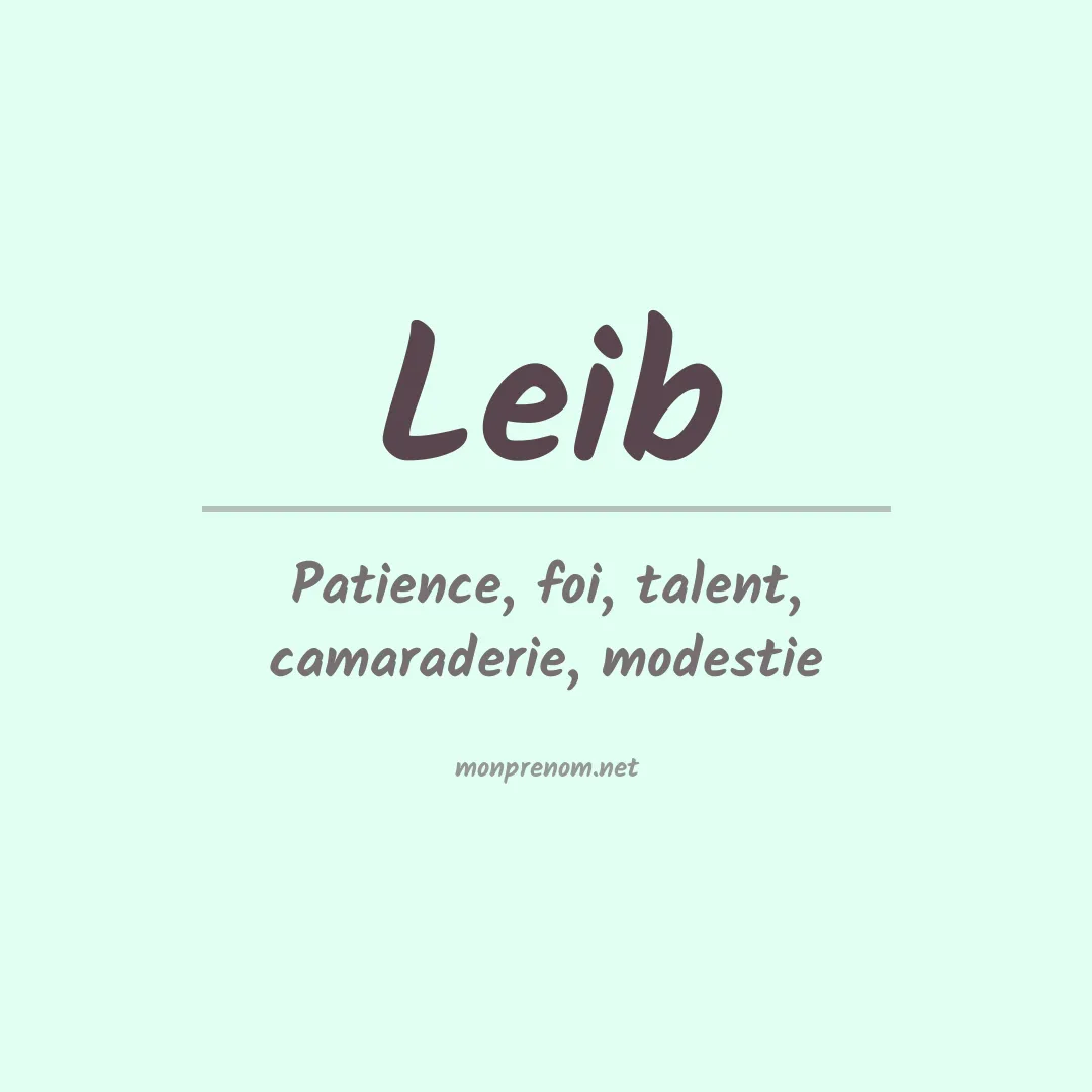 Prénom Leib