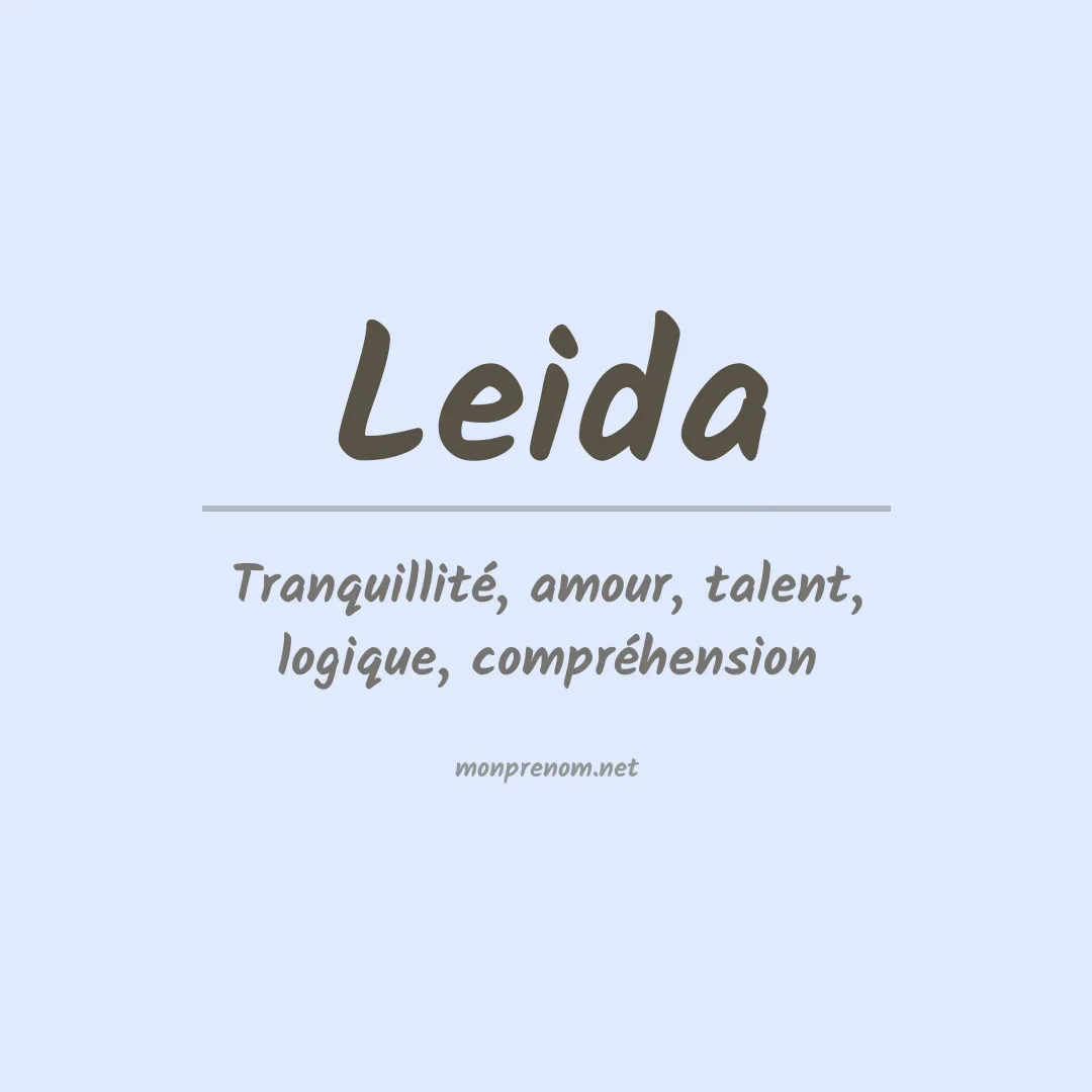 Prénom Leida