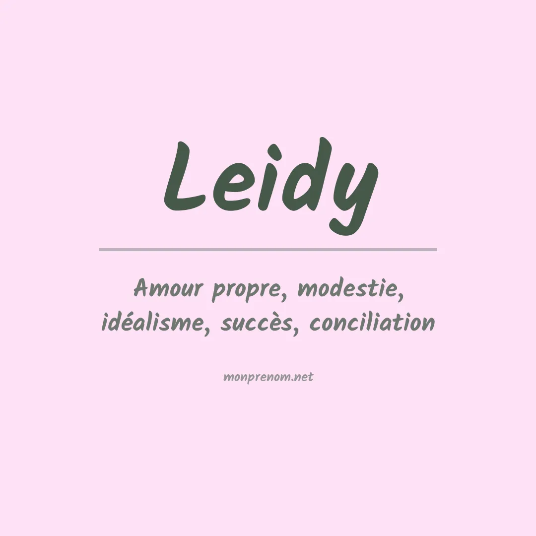Prénom Leidy