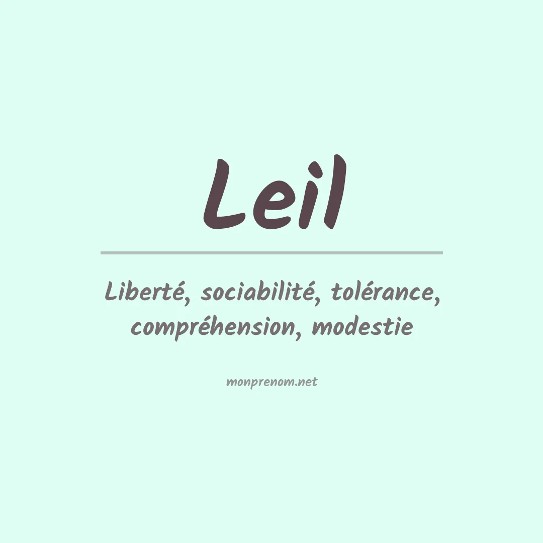 Prénom Leil