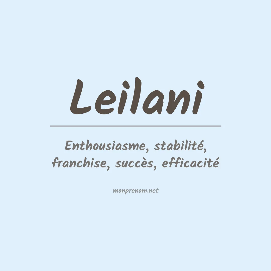 Prénom Leilani