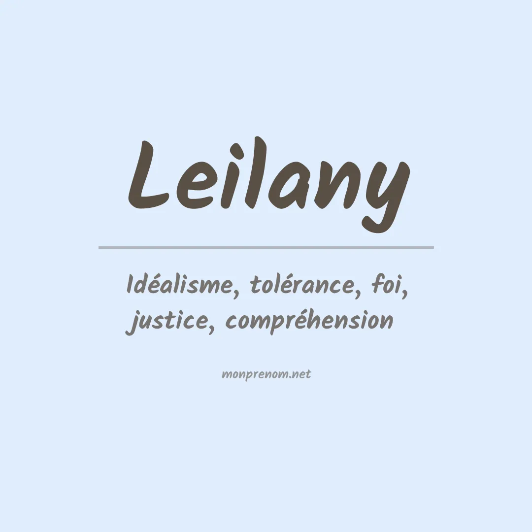 Prénom Leilany