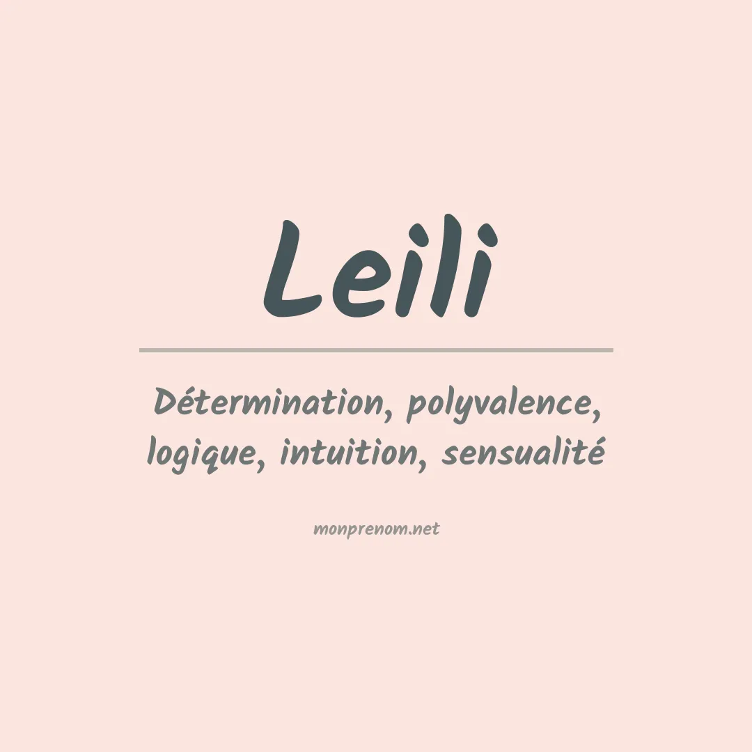Prénom Leili