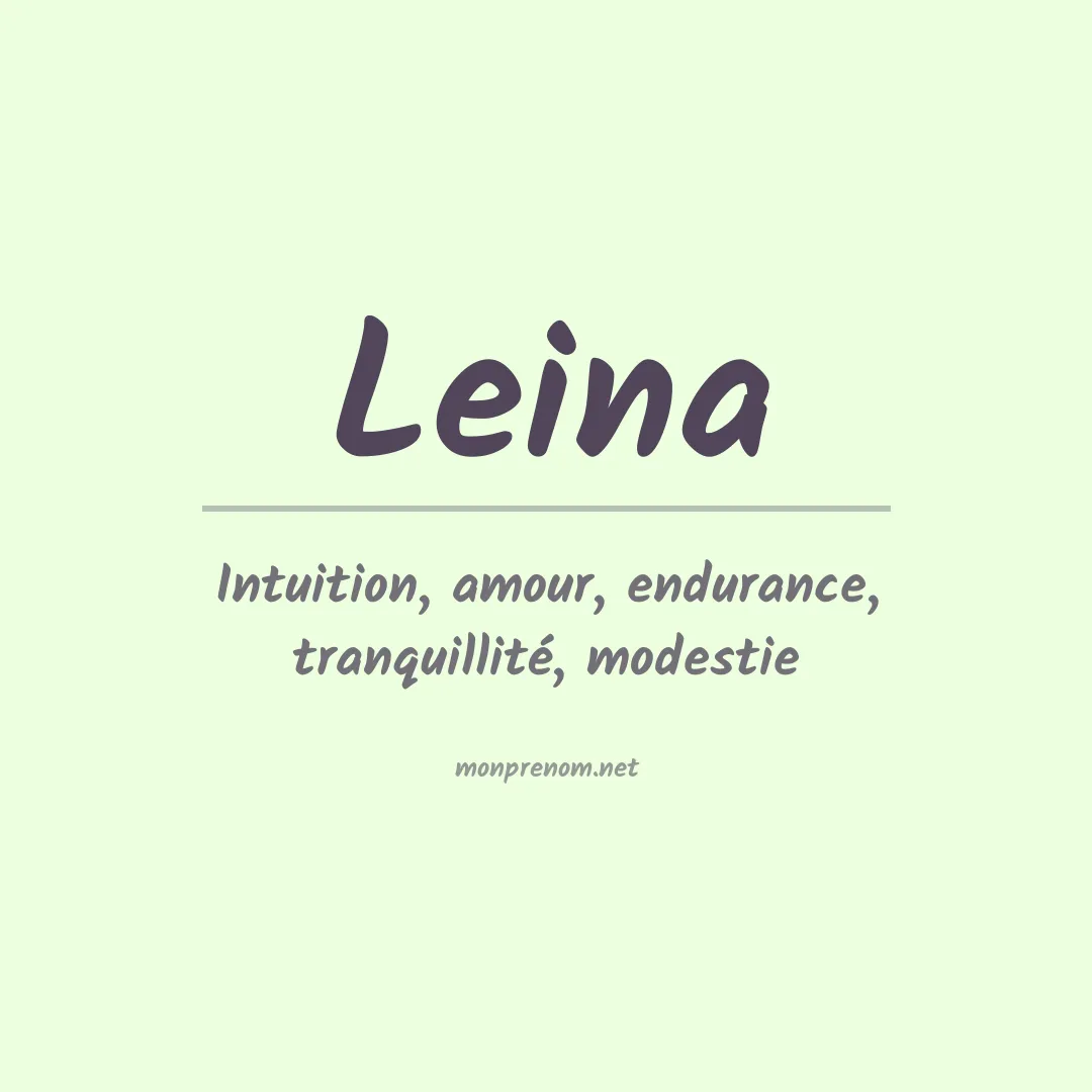 Prénom Leina