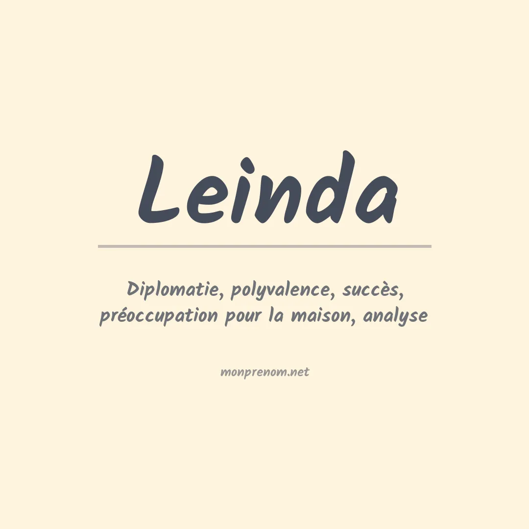 Signification du prénom Leinda