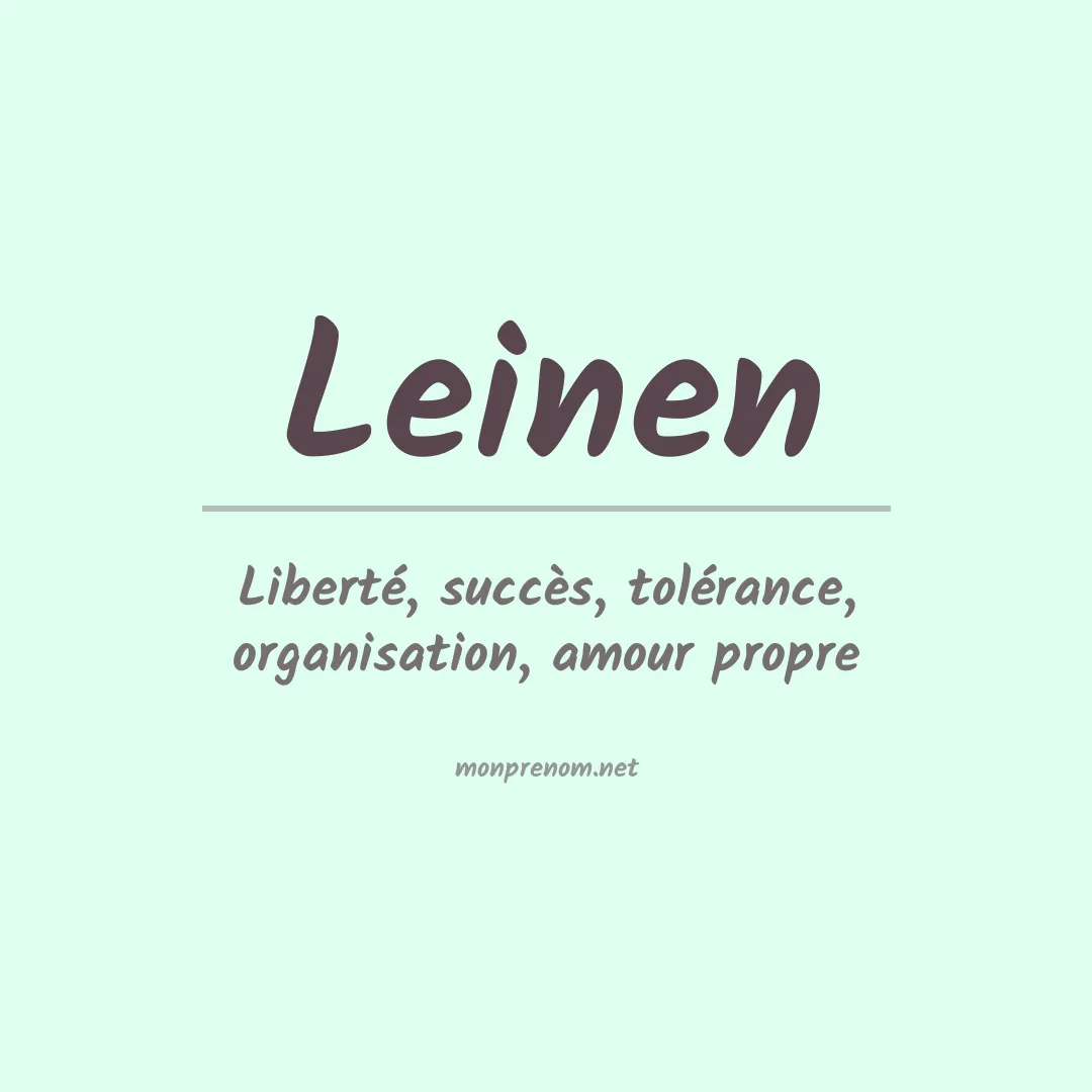 Prénom Leinen