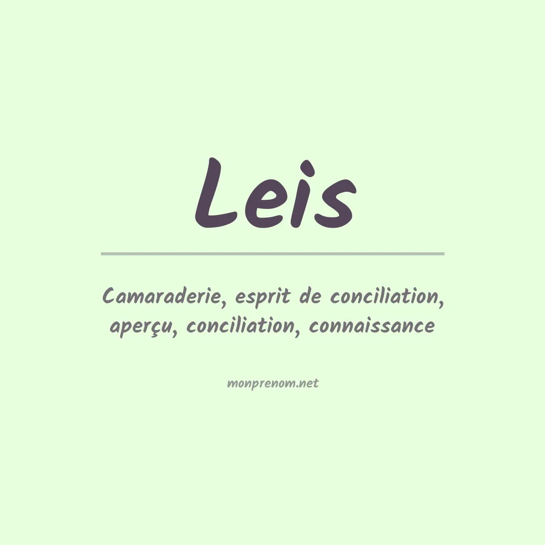 Prénom Leis