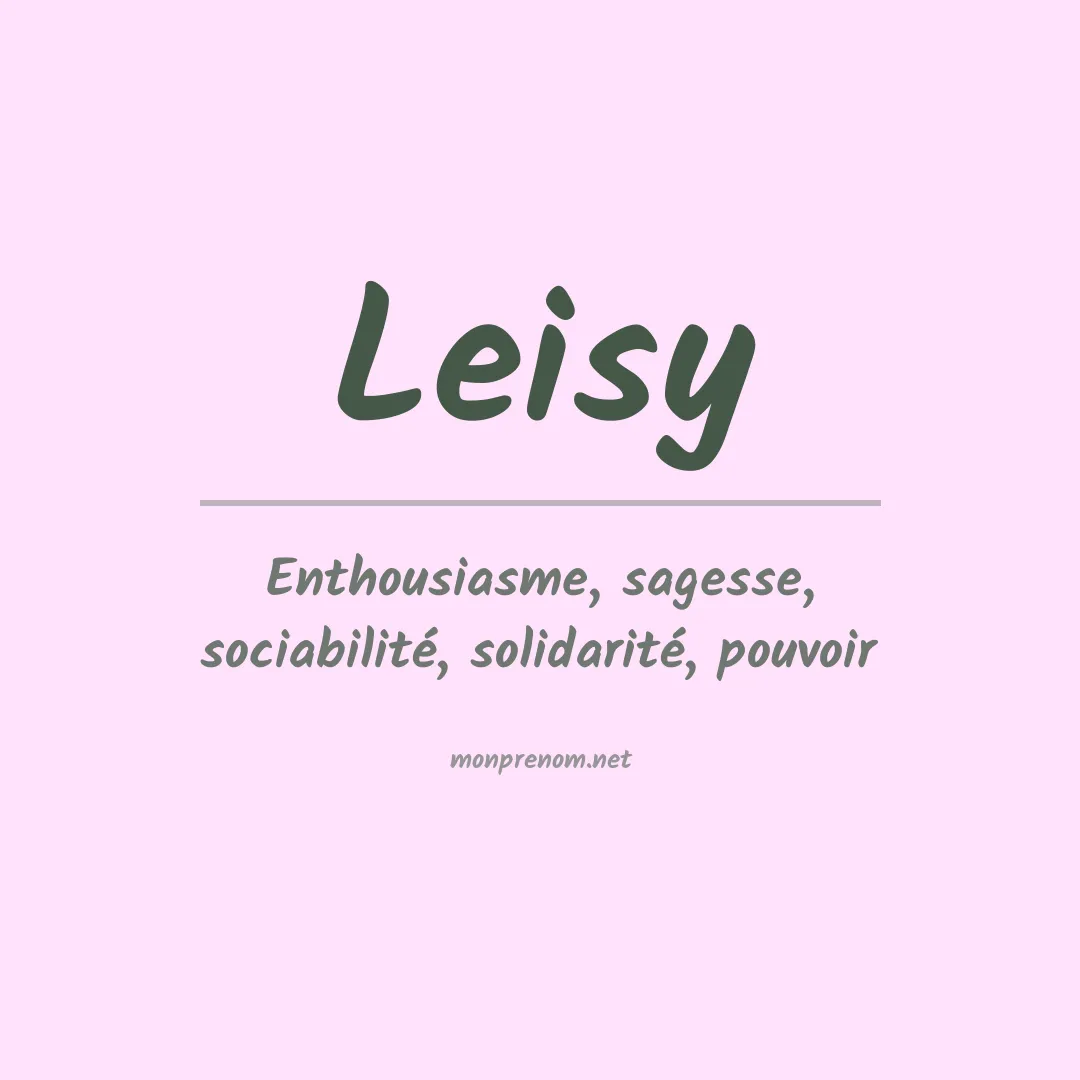 Prénom Leisy
