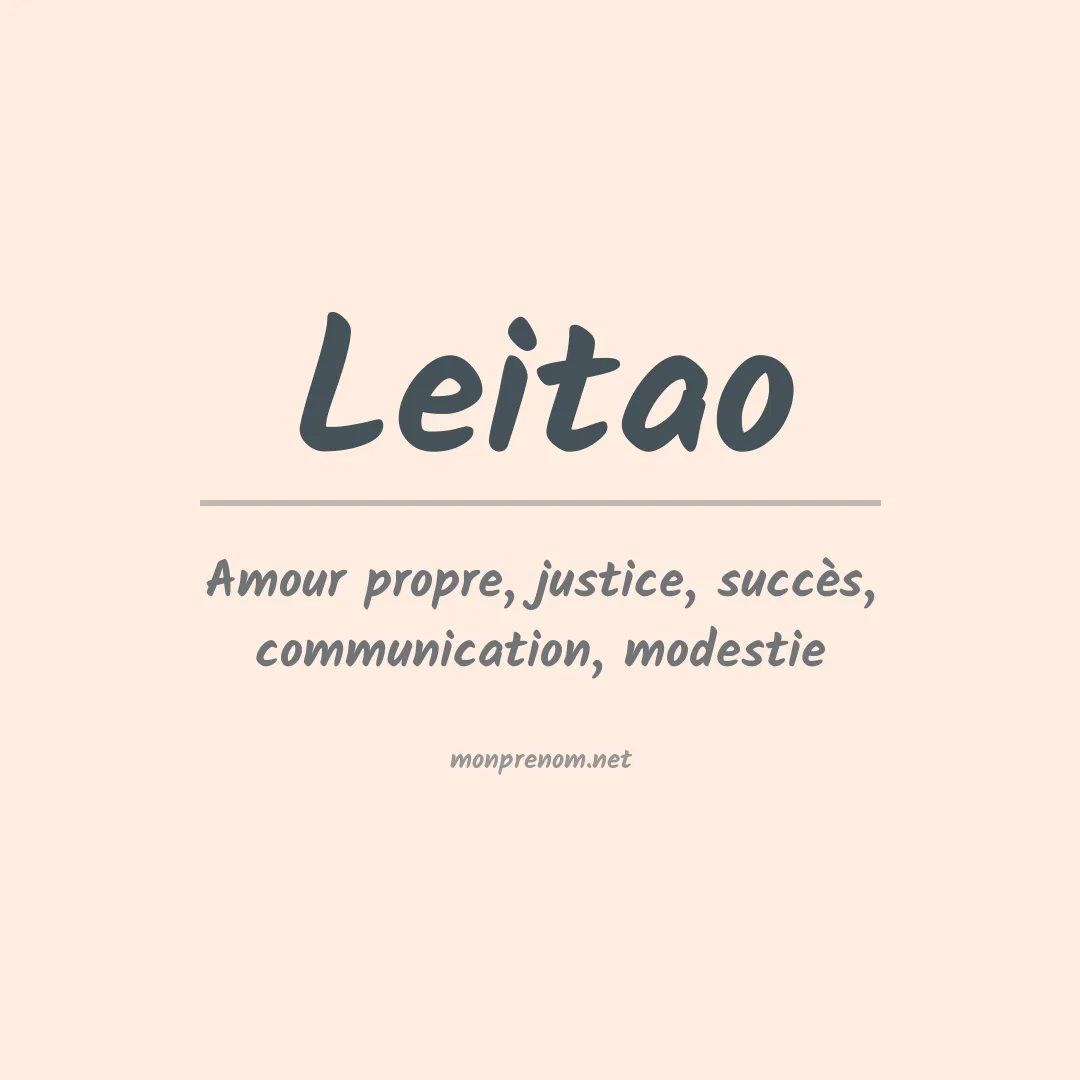 Prénom Leitao