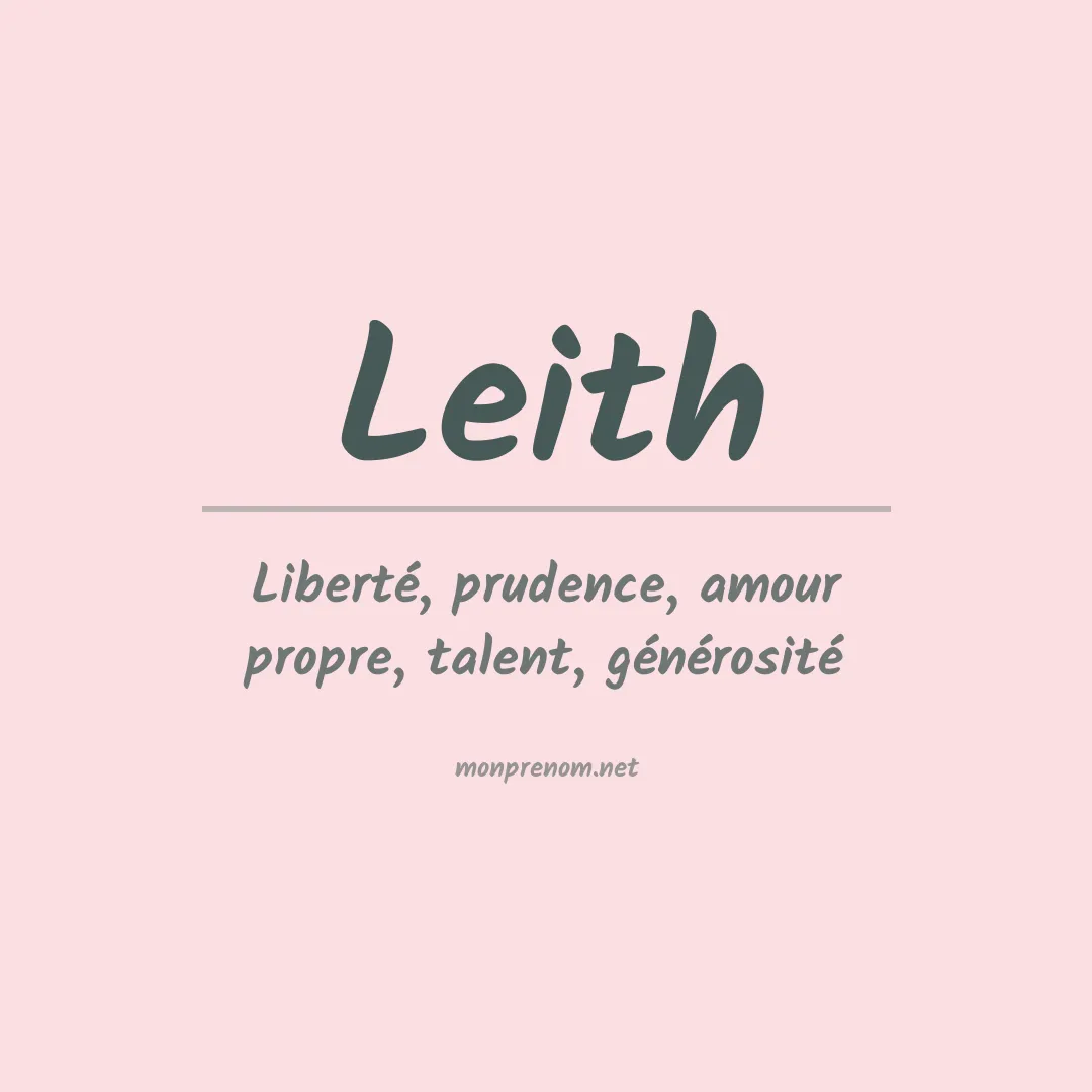 Prénom Leith