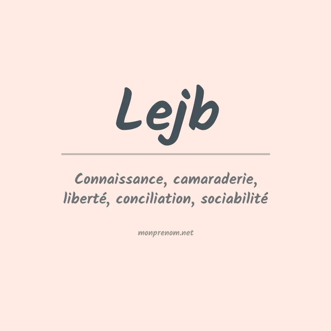 Signification du prénom Lejb