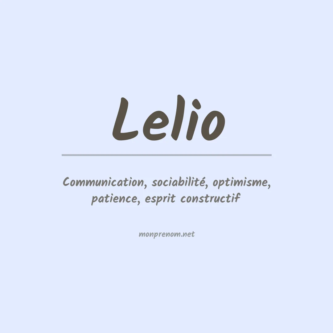 Signification du prénom Lelio
