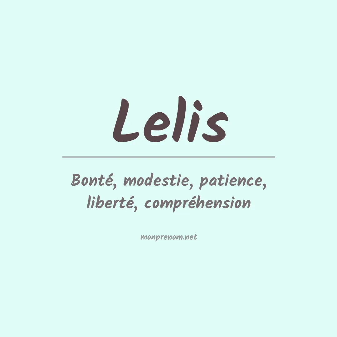 Prénom Lelis