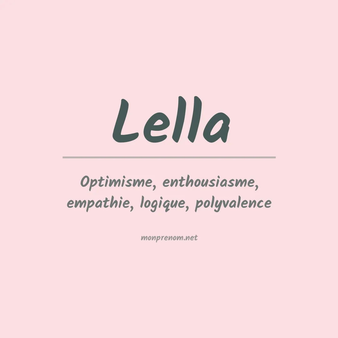 Prénom Lella